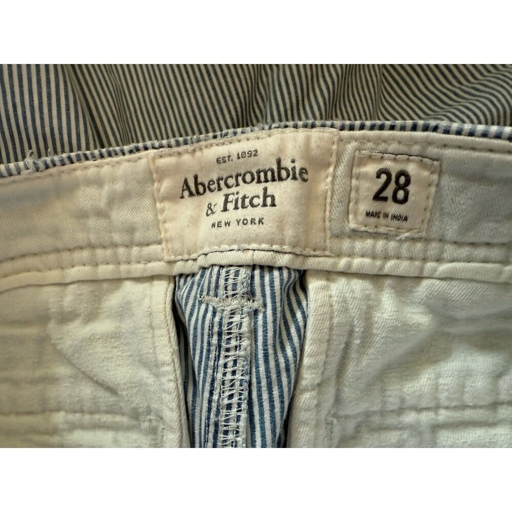 LOT 2 Pairs Abercrombie & Fitch New York Shorts SZ 28 Chino Streetwear Classic - Picture 4 of 7